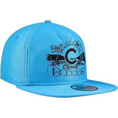 Men's New Era Blue Chicago Cubs Neon Golfer Snapback Hat