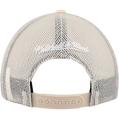 Men's Mitchell & Ness Cream Brooklyn Nets Trucker Adjustable Hat