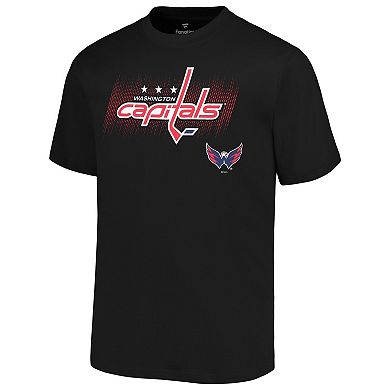 Men's Fanatics Black Washington Capitals Big & Tall Wordmark T-Shirt