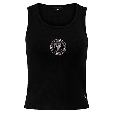 Women's Hype and Vice Black Inter Miami CF Scoop Neck MVP Tank Top