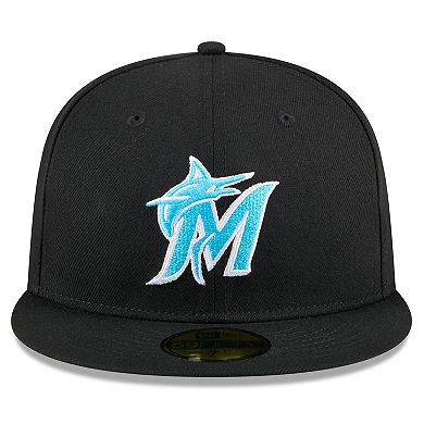 Men's New Era Black Miami Marlins 2024 Father's Day 59FIFTY Fitted Hat