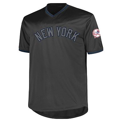 Men's Profile Charcoal New York Yankees Big & Tall Pop Fashion Jersey