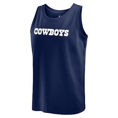 Men's Fanatics Signature Navy Dallas Cowboys Elements Tank Top