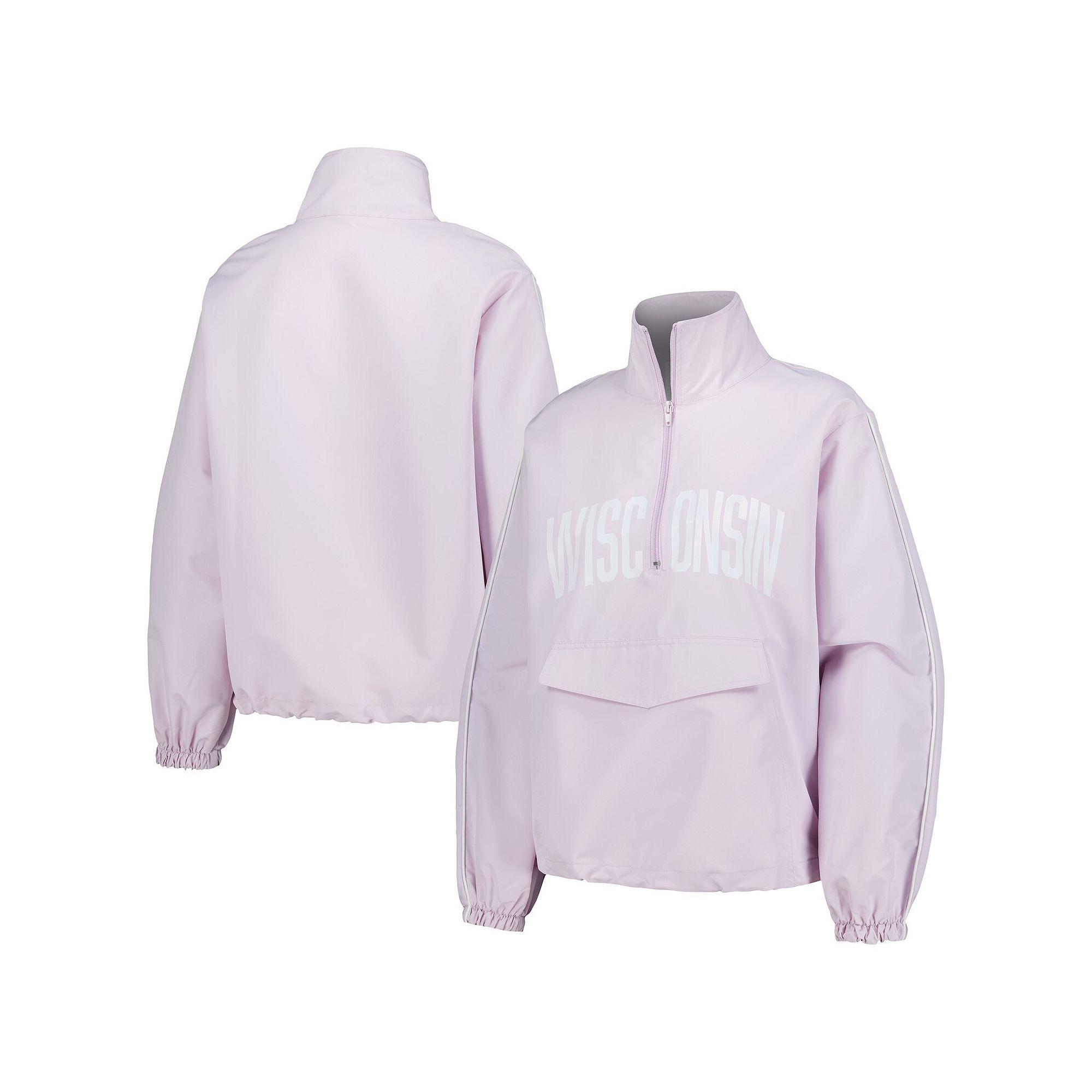 Womens Lusso Purple Wisconsin Badgers Parker Quarter-Zip Rain Tech Jacket,
