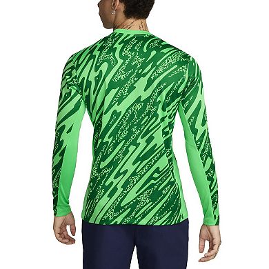Men's Nike Green Paris Saint-Germain 2024/25 Goalkeeper Replica Stadium Long Sleeve Jersey