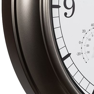 La Crosse Technology Atomic Analog Outdoor Wall Clock