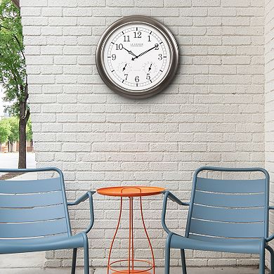 La Crosse Technology Atomic Analog Outdoor Wall Clock