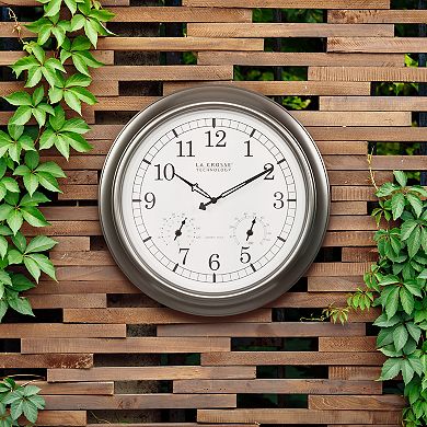 La Crosse Technology Atomic Analog Outdoor Wall Clock
