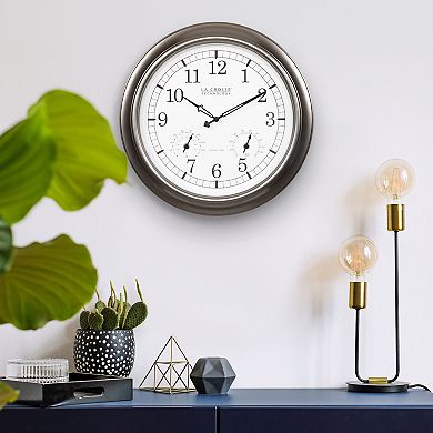 La Crosse Technology Atomic Analog Outdoor Wall Clock