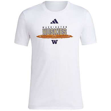 Men's adidas White Washington Huskies Softball Pitcher's Circle T-Shirt
