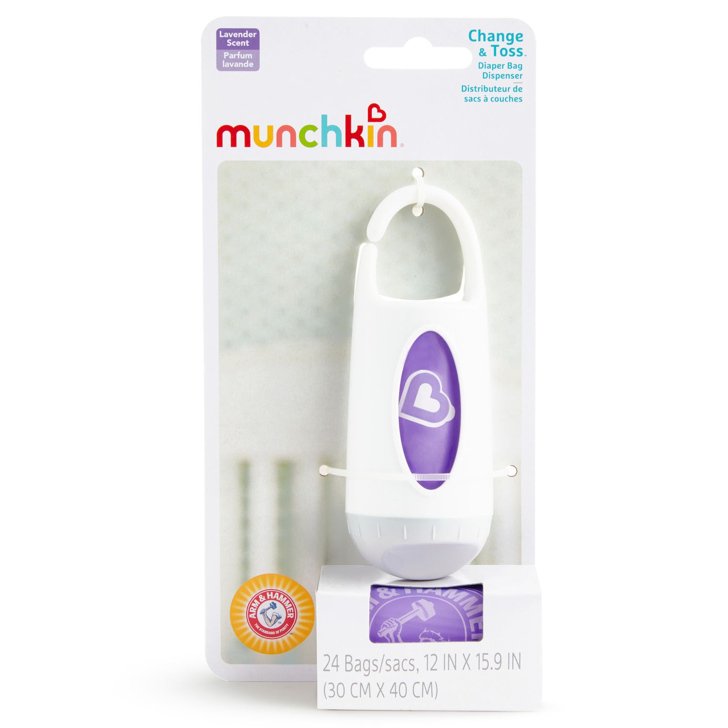 Munchkin Arm & Hammer™ Change & Toss Diaper Bag Dispenser