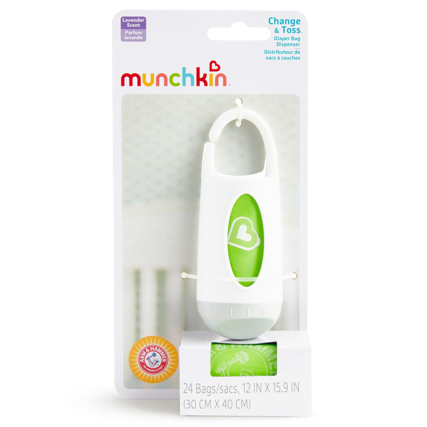 Munchkin Arm & Hammer™ Change & Toss Diaper Bag Dispenser