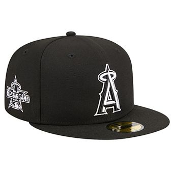 Men's New Era Black Los Angeles Angels Logo 59FIFTY Fitted Hat