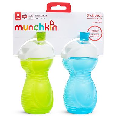 Munchkin 2-Pack Click Lock™ Bite Proof Sippy Cups