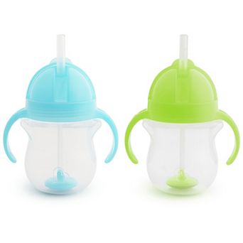 Munchkin 2-Pack Any Angle™ Click Lock Weighted Straw Trainer Cups