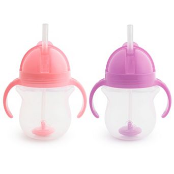 Munchkin 2-Pack Any Angle™ Click Lock Weighted Straw Trainer Cups