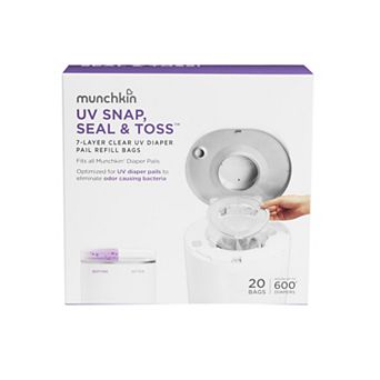Munchkin 20-Pack UV Snap, Seal & Toss™ Diaper Pail Refill Bags
