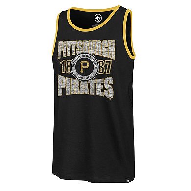 Men's '47 Black Pittsburgh Pirates Upload Franklin Tank Top
