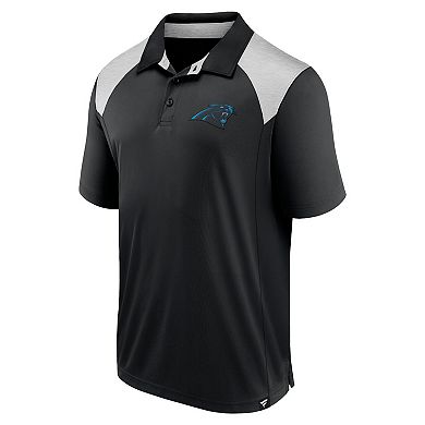 Men's Fanatics Black Carolina Panthers Primary Polo