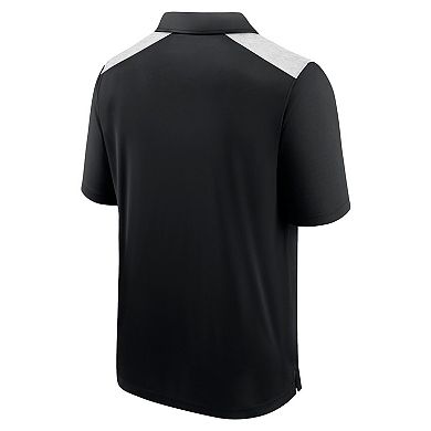 Men's Fanatics Black Carolina Panthers Primary Polo
