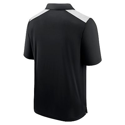 Men's Fanatics Black Carolina Panthers Primary Polo