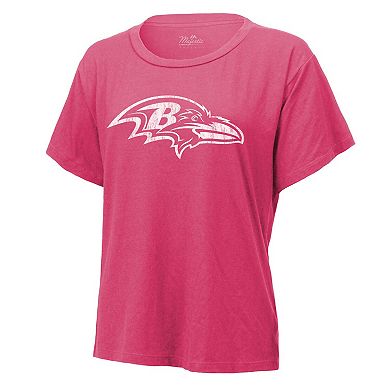Women's Majestic Threads Derrick Henry Pink Baltimore Ravens Name & Number T-Shirt