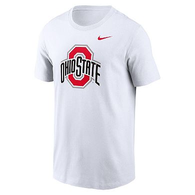 Men's Nike White Ohio State Buckeyes Primetime Evergreen Logo T-Shirt