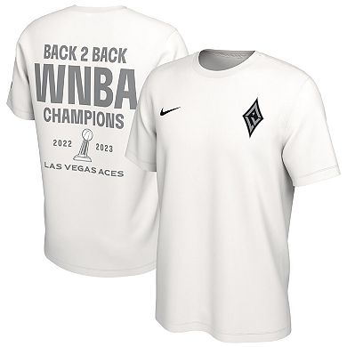 Unisex Nike White Las Vegas Aces Back-To-Back WNBA Champions Banner ...