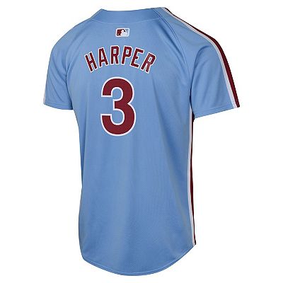 Youth Nike Bryce Harper Light Blue Philadelphia Phillies Alternate Limited Player Jersey