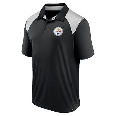 Men's Fanatics Black Pittsburgh Steelers Primary Polo