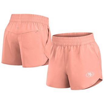 Women's Fanatics Signature Coral San Francisco 49ers Front Office Woven Shorts