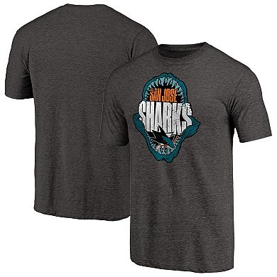 Men's Black San Jose Sharks Hometown Collection Chomp Tri-Blend T-Shirt