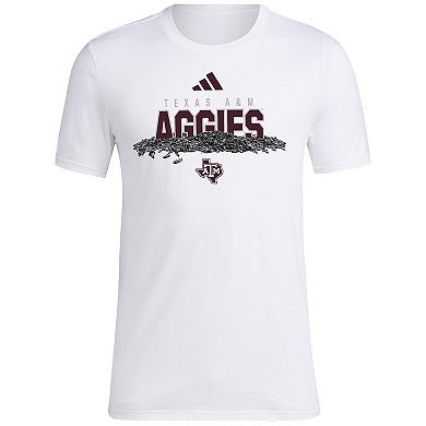 Men's adidas White Texas A&M Aggies Baseball Sunflower Seeds T-Shirt