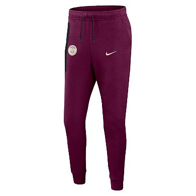 Men's Nike Burgundy Paris Saint-Germain 2024/25 Tech Fleece Jogger Pants