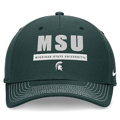 Unisex Nike Green Michigan State Spartans 2024 Sideline Rise Adjustable Hat