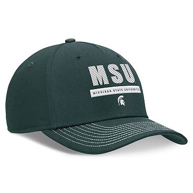 Unisex Nike Green Michigan State Spartans 2024 Sideline Rise Adjustable Hat