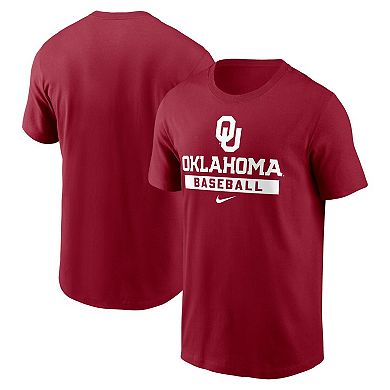 Men's Nike Crimson Oklahoma Sooners Baseball T-Shirt