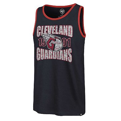 Men's '47 Navy Cleveland Guardians Upload Franklin Tank Top