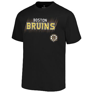 Men's Fanatics Black Boston Bruins Big & Tall Wordmark T-Shirt