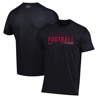 Men's Under Armour Black Maryland Terrapins 2024 Sideline Football Performance T-Shirt
