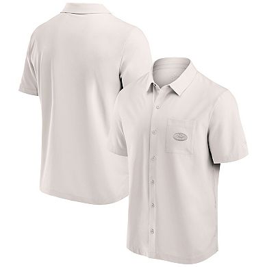 Men's Fanatics Cream San Francisco 49ers Front Office Button-Up Shirt