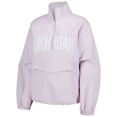 Women's Lusso Purple Michigan Wolverines Parker Quarter-Zip Rain Tech Jacket