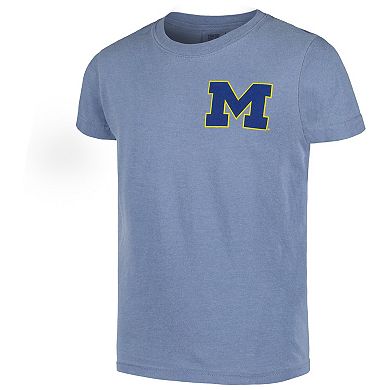 Youth Navy Michigan Wolverines Hyperlocal Comfort Colors T-Shirt