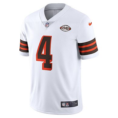 Men's Nike Deshaun Watson White Cleveland Browns 2021 Alternate Vapor Limited Jersey