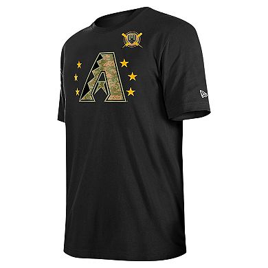 Men's New Era Black Arizona Diamondbacks 2024 Armed Forces Day T-Shirt
