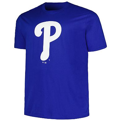 Men's Profile Royal Philadelphia Phillies Big & Tall #1 Dad T-Shirt