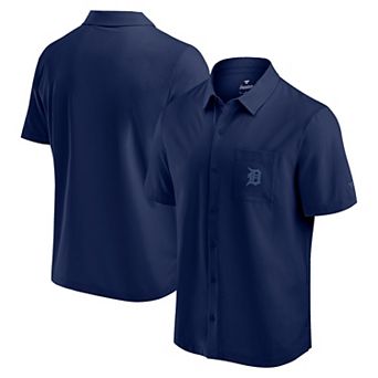 Men's Fanatics Navy Detroit Tigers Front Office Button-Up Shirt