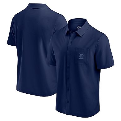 Men's Fanatics Navy Detroit Tigers Front Office Button-Up Shirt