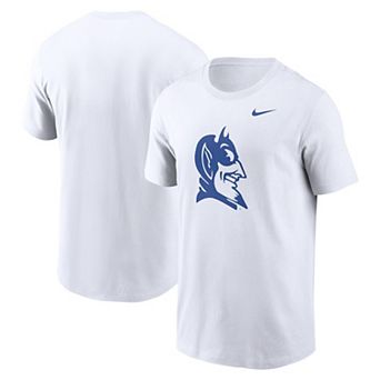 Men's Nike White Duke Blue Devils Primetime Alternate Logo T-Shirt