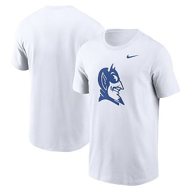 Men's Nike White Duke Blue Devils Primetime Alternate Logo T-Shirt